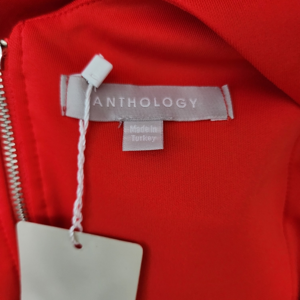 Anthology orange scuba frill sheath dress size 16 - Picture 5 of 8